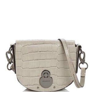 💜 Longchamp Cavalcade Small Croc-Embossed Crossbody